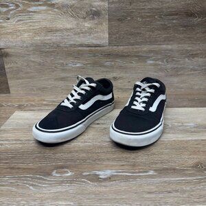 Vans Ward Black/White Canvas Sneakers Women's Size 7